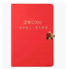 党员学习笔记本 A5 145x211mm 192页80克黄胶纸