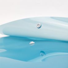 得力(deli)10只A4加厚按扣透明文件袋 防水资料袋 5522