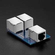 绿联（UGREEN）电话分线器 电话线一分二分线器 RJ11直通三通头 20351