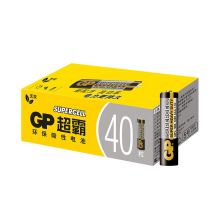 超霸（GP）5号黑超碳性干电池40粒装 AAR6P