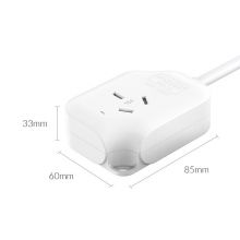 奥睿科（ORICO）16A大功率4000W插排 带10A插头 单孔-0.2米