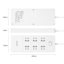 奥睿科（ORICO）新国标3C认证智能插排 6孔位5USB-1.5米 HPC-6A5U-V1