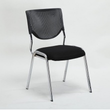 全皮质四脚办公椅 可叠放