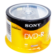 索尼sony 4.7g光盘 dvd刻录盘 碟片 50片装 DVD-R
