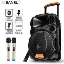 山水（SANSUI）SS6-12 广场舞音响音箱户外移动便携式拉杆蓝牙播放器