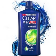 清扬(CLEAR)男士去屑洗发水超值装清爽控油型1.2kg