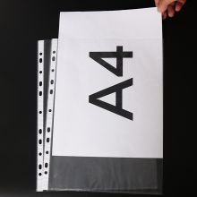 齐心(Comix) 50个装 11孔A4资料册文件袋/备用替芯袋保护袋/A4活页插页保护袋 EA33