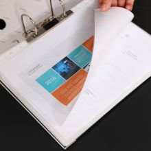 齐心(Comix) 50个装 11孔A4资料册文件袋/备用替芯袋保护袋/A4活页插页保护袋 EA33