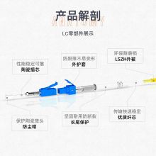 山泽(SAMZHE)光纤跳线 万兆LC-LC多模双芯OM3 低烟无卤环保光纤线 收发器尾纤 3米G3-LCLC03
