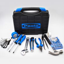 保拉（Paola）26件套工具箱 高品质家用钢丝钳子锤子内六角螺丝刀套装 8001