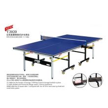 红双喜乒乓球桌训练比赛用可移动折叠带轮乒乓球台 T2020