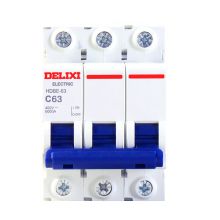 德力西(DELIXI)空气开关 HDBE633C63 家用空开小型三相断路器 3P63A