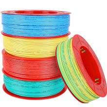 德力西 电线电缆 铜线家用家装多股软电线 红色 BVR 6平方 100米