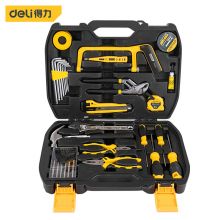 得力(deli) 家用多功能五金工具箱手动工具套装电工维修应急包30件 DL5964