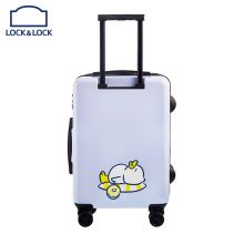 LOCK&LOCK乐扣乐扣拉杆箱行李箱小黄鸭联名行李箱20英寸可爱卡通儿童旅行箱 蓝色LY110002 20寸