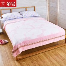 金号新疆棉花家纺毛巾被纯棉夏被空调毯 浅蓝色G4006W 210*165cm