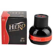 英雄(HERO)钢笔专用墨水彩色墨水不堵墨水非碳素优质墨水瓶装墨水 大容量 284黑色