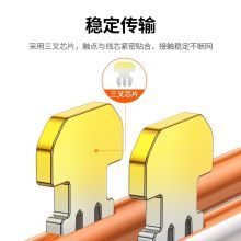 绿联（UGREEN）六类网线水晶头 6类千兆网络接头 RJ45工程级8P8C电脑网线连接器 Cat6水晶头镀金 100个 60558