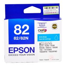 爱普生 EPSON r290 R390 tx820fw R270 82N t082墨盒 T0822青色