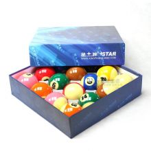 星牌 台球球子tv球台球子中式黑8八桌球球子台球用品57.2mm大号