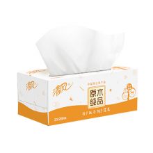 清风(APP)原木纯品盒装面巾纸双层200抽 36盒/箱