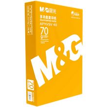 晨光(M&G)黄晨光70g A4 复印纸 500张/包 5包/箱(2500张)