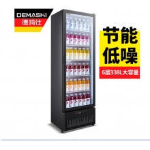 德玛仕（DEMASHI） LG-390ZH 展示柜冷藏柜保鲜柜 单门立式冰柜水果食品留样柜 338升 单门六层 无需倒水
