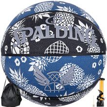 斯伯丁 SPALDING 反光变色篮球PU材质7号室内赛事训练涂鸦花色篮球 77-033Y