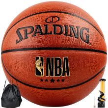 斯伯丁SPALDING NBA赛事比赛篮球室内外兼用PU材质蓝球 76-138Y