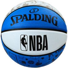 斯伯丁 Spalding NBA比赛7号篮球室外训练橡胶蓝球 84-233Y