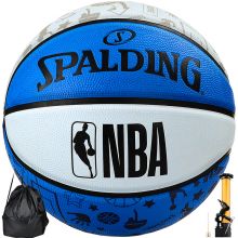 斯伯丁 Spalding NBA比赛7号篮球室外训练橡胶蓝球 84-233Y