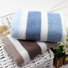 洁丽雅（Grace） 6447 小毛巾 2条装纯棉强吸水舒适面巾 62*31cm 兰色+棕色 68g