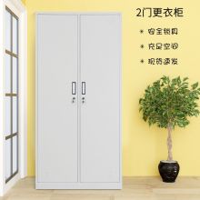 钢制更衣柜员工柜文件柜办公柜储物柜铁皮收纳柜 二门更衣柜 经济型