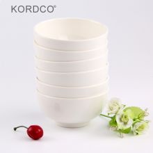 KORDCO 密胺小碗酒店餐具摆台碗 仿瓷家用米饭碗圆形 米白色 4.4英寸11*5.5CM