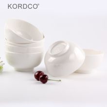 KORDCO 密胺小碗酒店餐具摆台碗 仿瓷家用米饭碗圆形 米白色 4.4英寸11*5.5CM