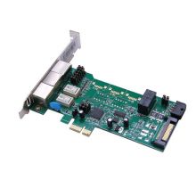 中孚实时双网物理pcie切换快速pci-e电源隔离卡k720de+
