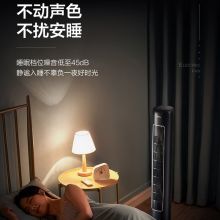 美的（Midea）电风扇家用风扇遥控可拆洗无叶风扇 ZAE09MC（星空系列-蓝鲸）