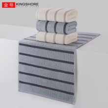 金号 毛巾 纯棉加厚吸水面巾 新疆棉毛巾 A类标准 灰棕混色4条装洗脸毛巾 70*34cm 108g/条