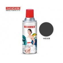 三和（SANVO）水性自喷漆 金属防锈漆 自动喷漆 改色漆 环保漆 J8A4哑光黑