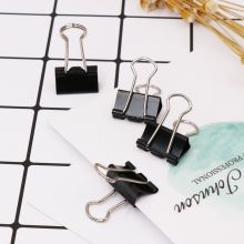 益而高（EAGLE）长尾夹燕尾夹金属夹子 小号金属燕尾夹子票据夹 黑色19mm 12只 TY145