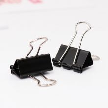 益而高（EAGLE）长尾夹燕尾夹金属夹子 小号金属燕尾夹子票据夹 黑色19mm 12只 TY145