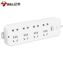 公牛 新国标8位总控全长1.8米插排 GN-B3440