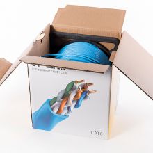 普联TP-LINK 六类千兆工程级非屏蔽高速网线 无氧铜CAT6类专用箱线305米 TL-EC600-305（蓝）