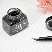 百乐（PILOT） 非碳素墨水 不堵笔钢笔墨水30ml 黑色INK-30-B