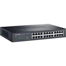 普联TP-LINK 监控云交换TL-SG2024D 24口全千兆Web网管  监控网络网线分线器