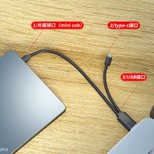 联想ThinkPad光驱 笔记本台式机USB 超薄外置移动光驱DVD刻录机 超薄USB/TYPE-C双接口 TX800