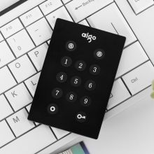 爱国者（aigo）256GB USB3.0移动硬盘（PSSD) M11 黑色 密码移动硬盘