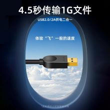 山泽(SAMZHE) USB数据线公对公  黑色3米SD-30A