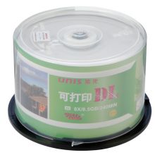 紫光（UNIS）DVD+R DL 可打印光盘 8速8.5G  桶装50片
