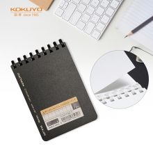 国誉（KOKUYO）软线圈记事本 5mm方格黑 A7/70页 1本装 ME-SV477S5-D